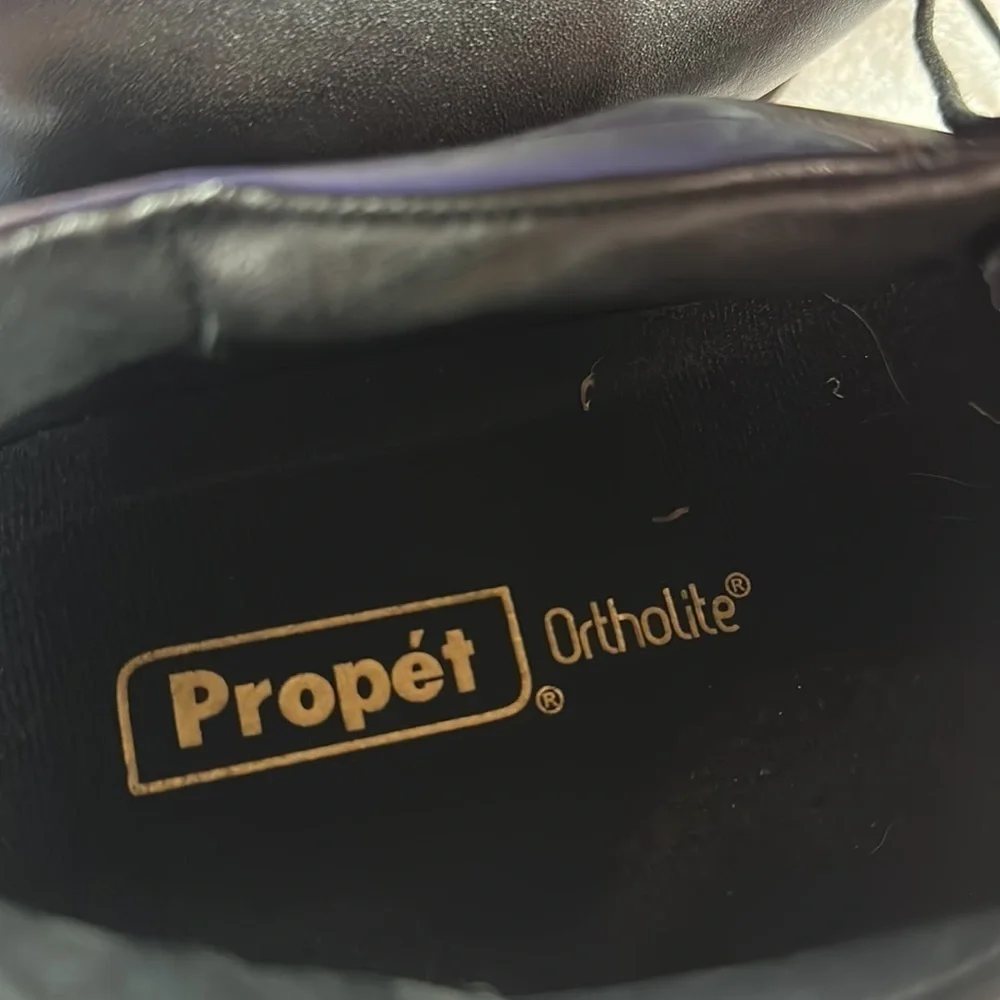 Propet Ortholite Black Oxford Leather Shoe 15XX NWOT